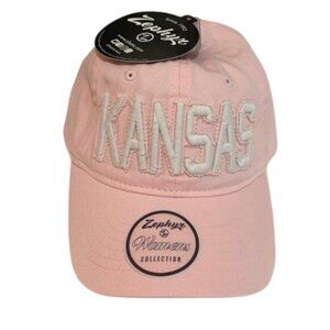Kansas University Buckle Back Hat New